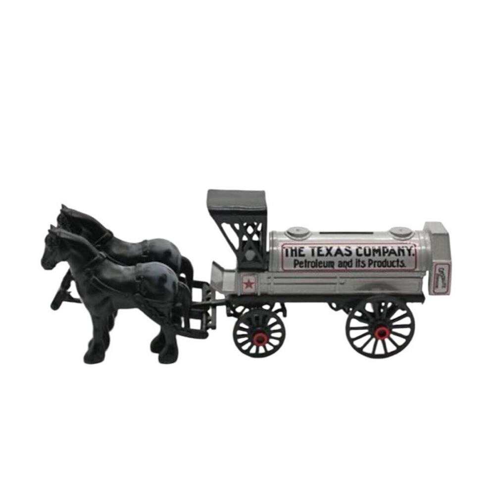 Texaco Horse And Tanker Ltd Edition #8 Die Cast Locking Coin Bank 1991 Unopened